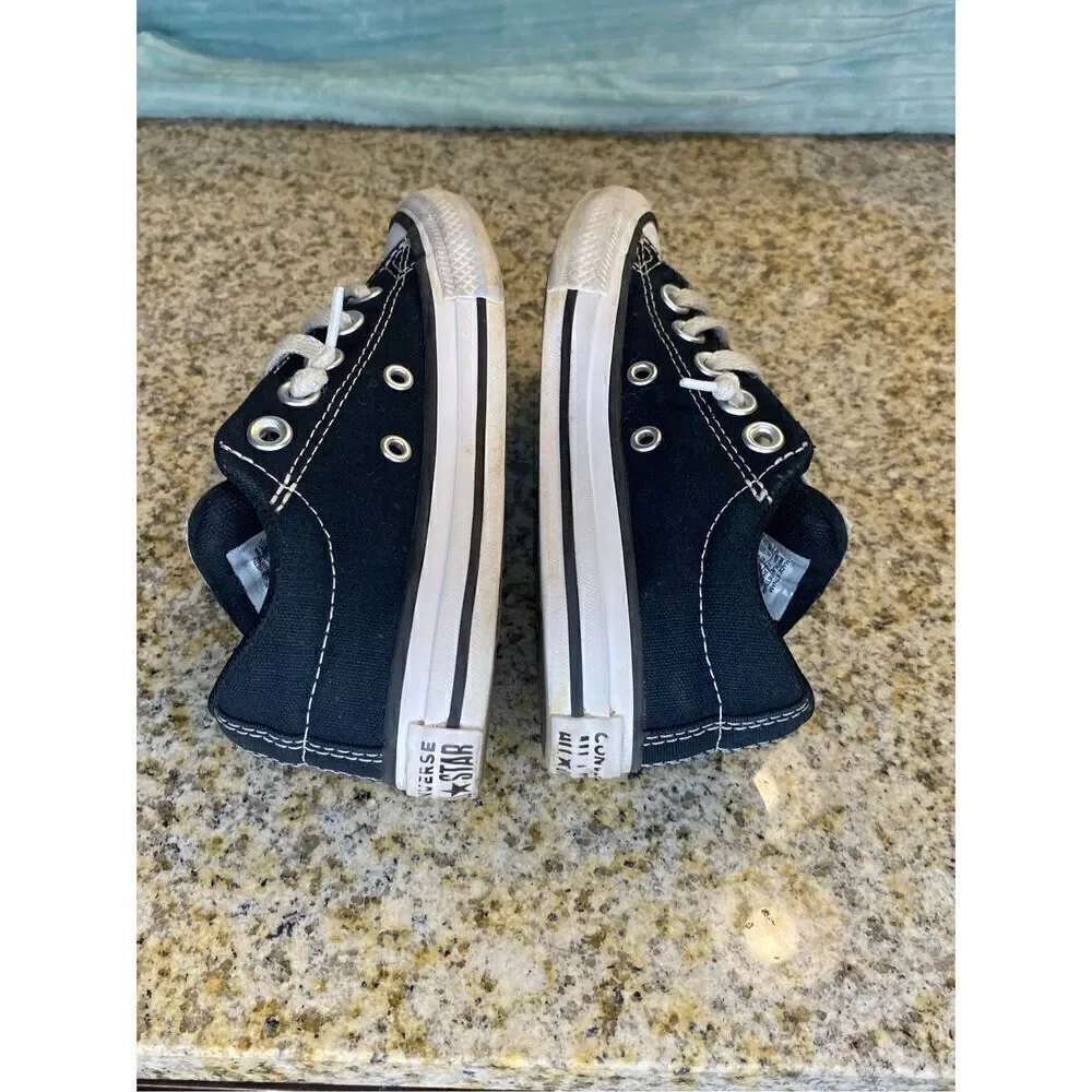 ✅Converse low top boys black sneakers